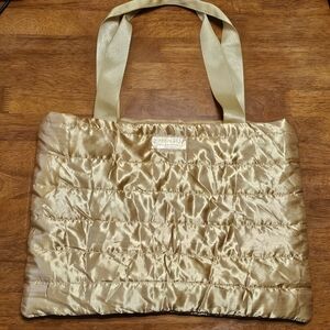 Like new❗Carolina Herrera New York Good Girl GOLD Puffer Tote Bag Shoulder Bag
